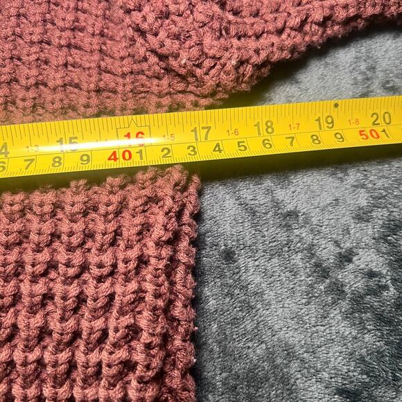 ✨Guess Women’s Turtleneck Sweater Medium Brown Knit Long Sleeve Zip Detail - Picture 3 of 5